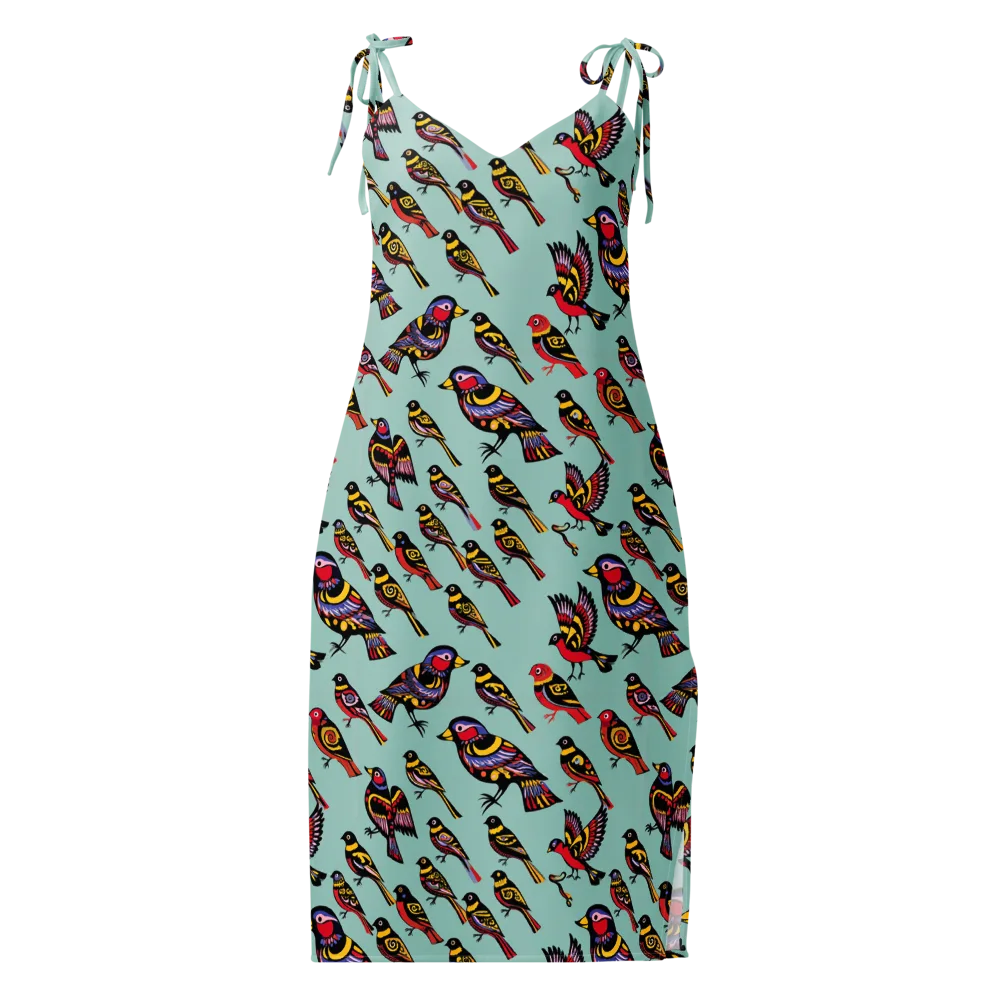 Aviary Carnival on Slip Dress — Front