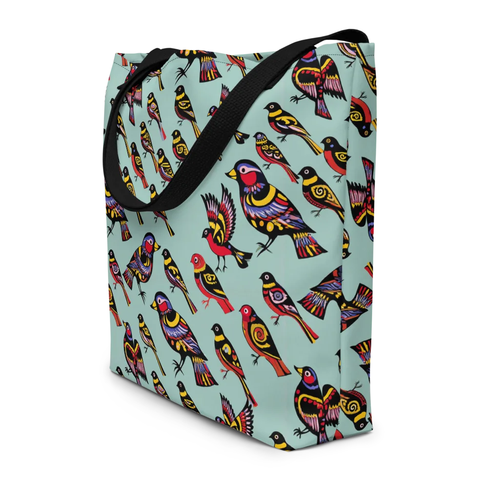 Aviary Carnival on Large Tote Bag W/ Pocket — Front