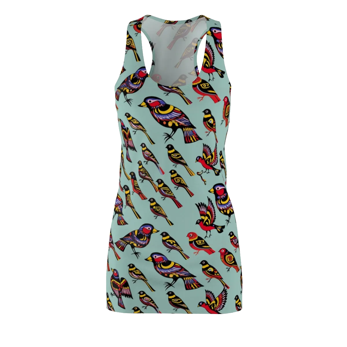 Aviary Carnival on Racerback Dress — Front