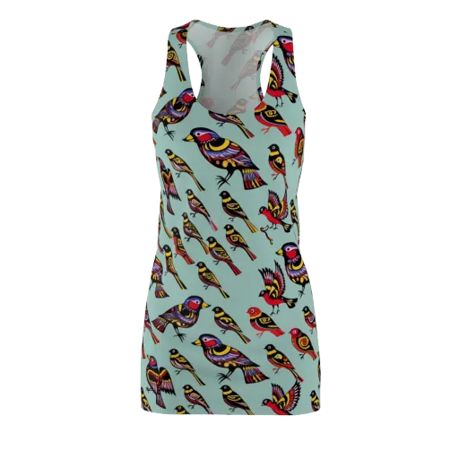 Aviary Carnival on a Racerback Dress