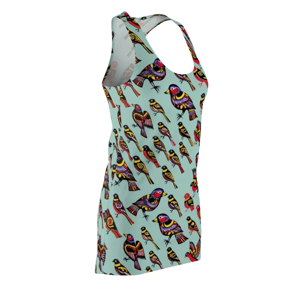 Aviary Carnival on Racerback Dress — Front Side