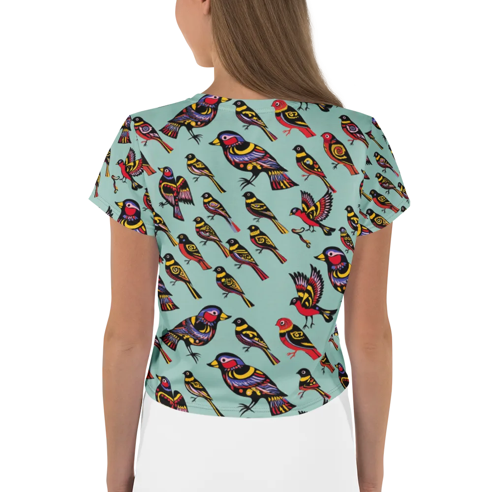 Aviary Carnival on Crop Tee — Back