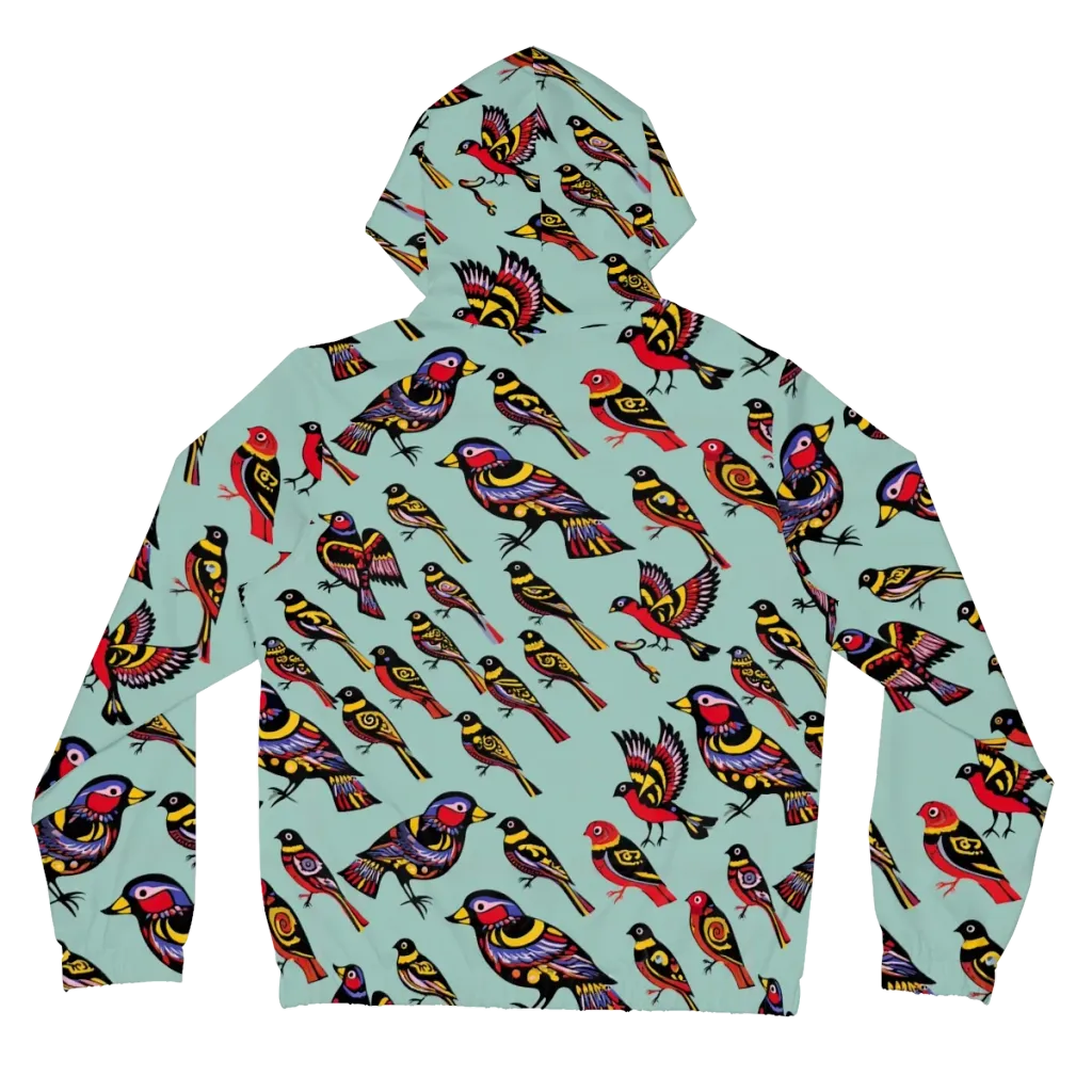 Aviary Carnival on Women's Full-Zip Hoodie — Back
