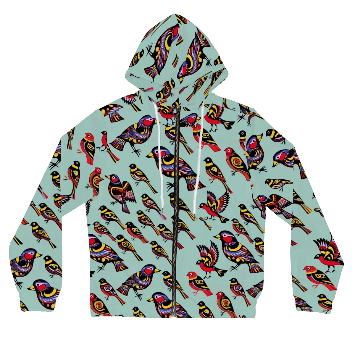 Aviary Carnival on Women's Full-Zip Hoodie — Front