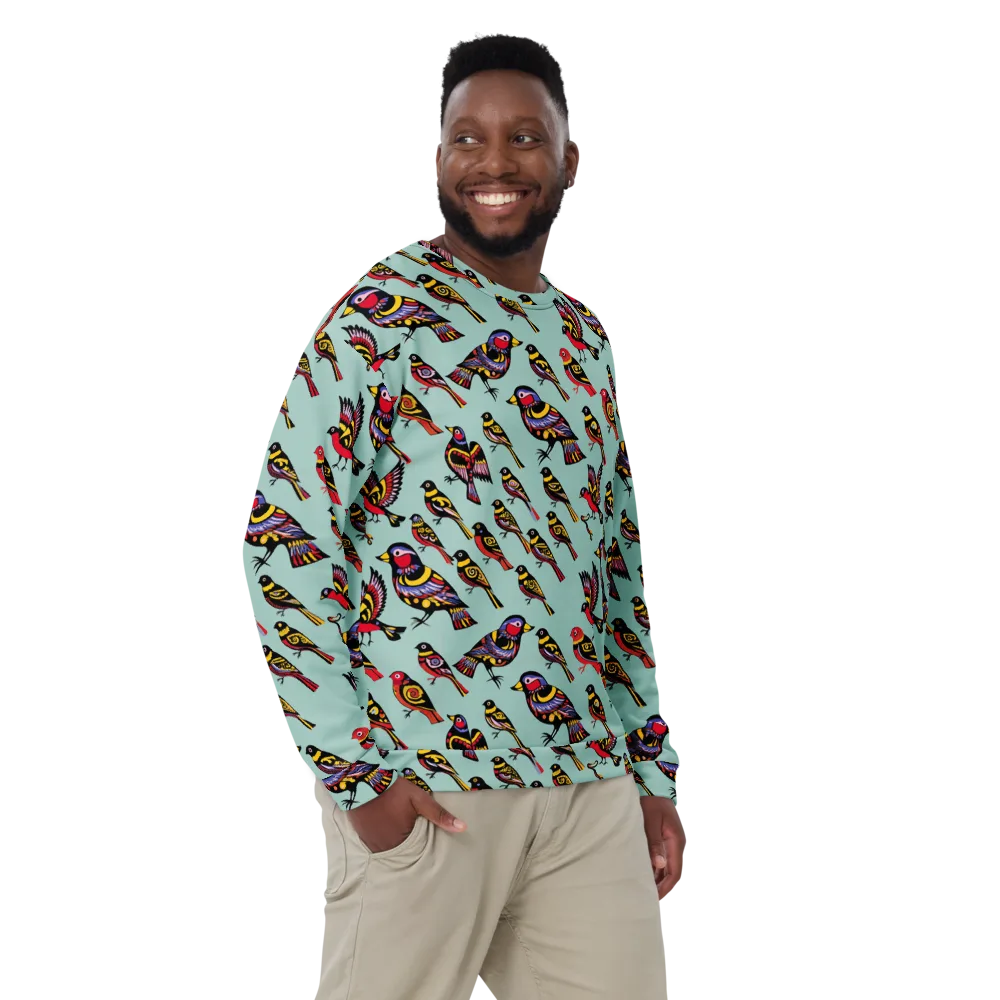 Aviary Carnival on Sweatshirt — Front