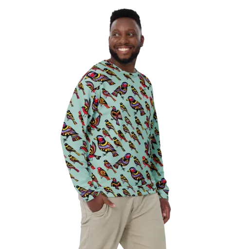 Aviary Carnival on a Sweatshirt