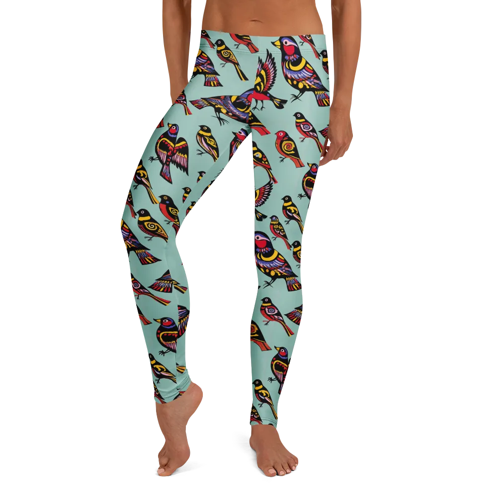 Aviary Carnival on Leggings — Front