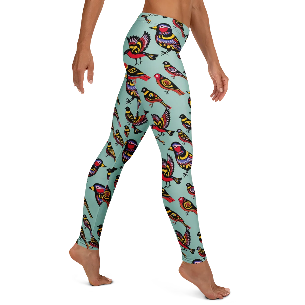 Aviary Carnival on Leggings — Right