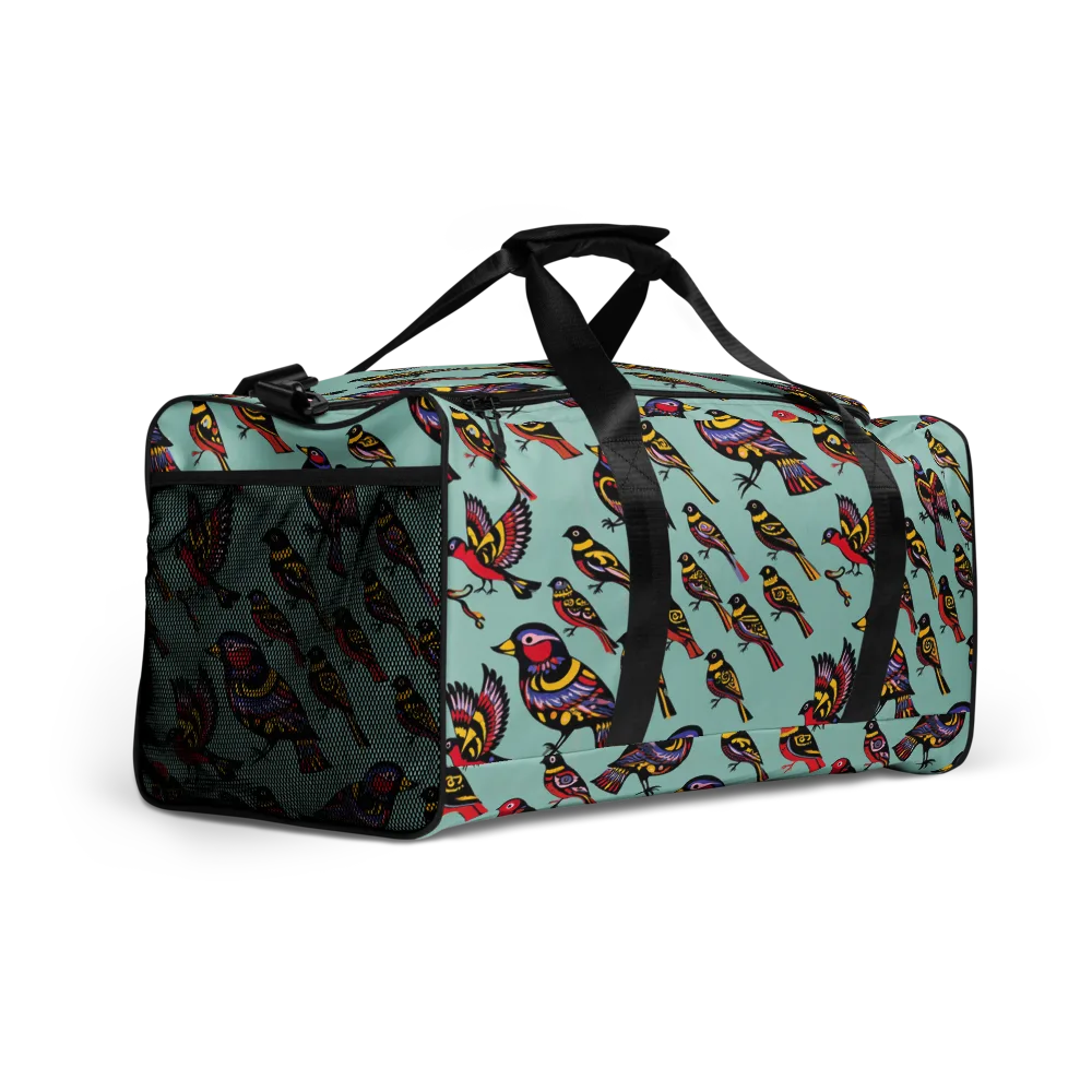 Aviary Carnival on Duffle Bag — Right Front