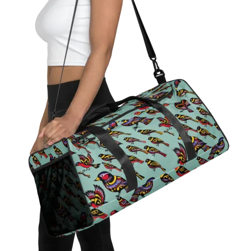 Aviary Carnival on a Duffle Bag