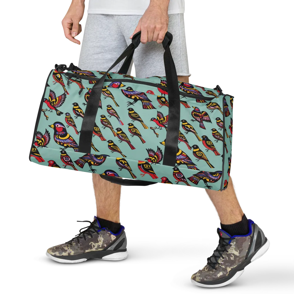Aviary Carnival on Duffle Bag — Front