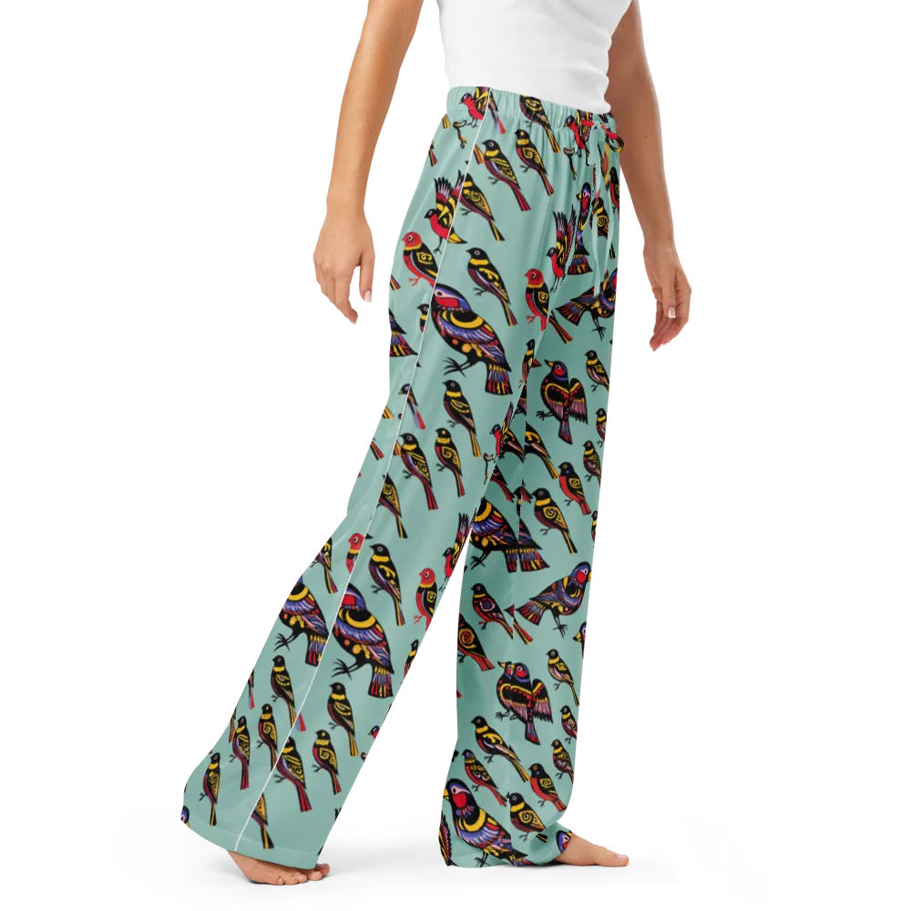 Aviary Carnival on Women's Pajama Pants — Right Front