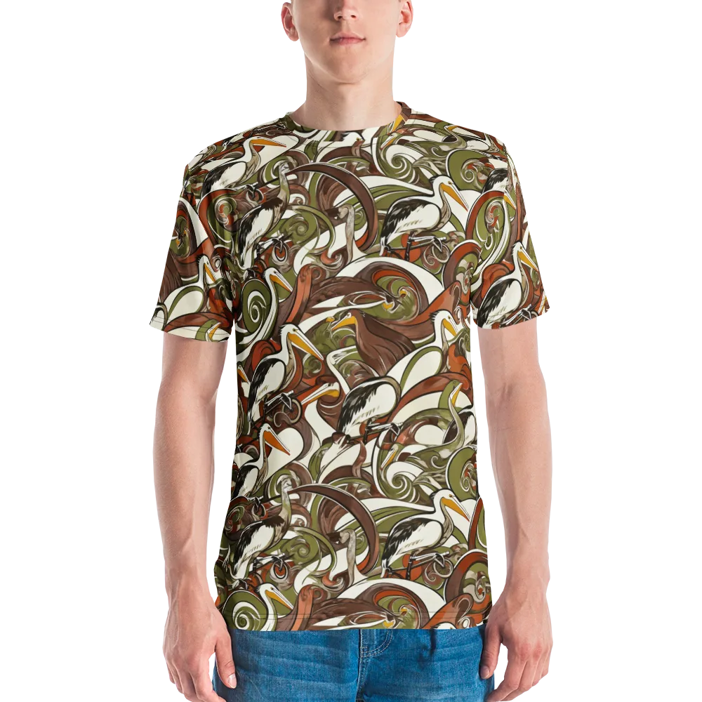 Pelican Circuit on Men's Crew Neck T-Shirt — Front