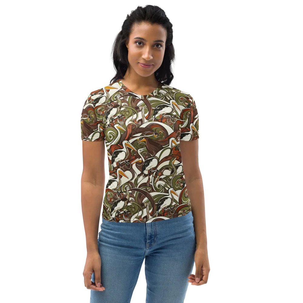 Pelican Circuit on Women's Crew Neck T-Shirt — Front