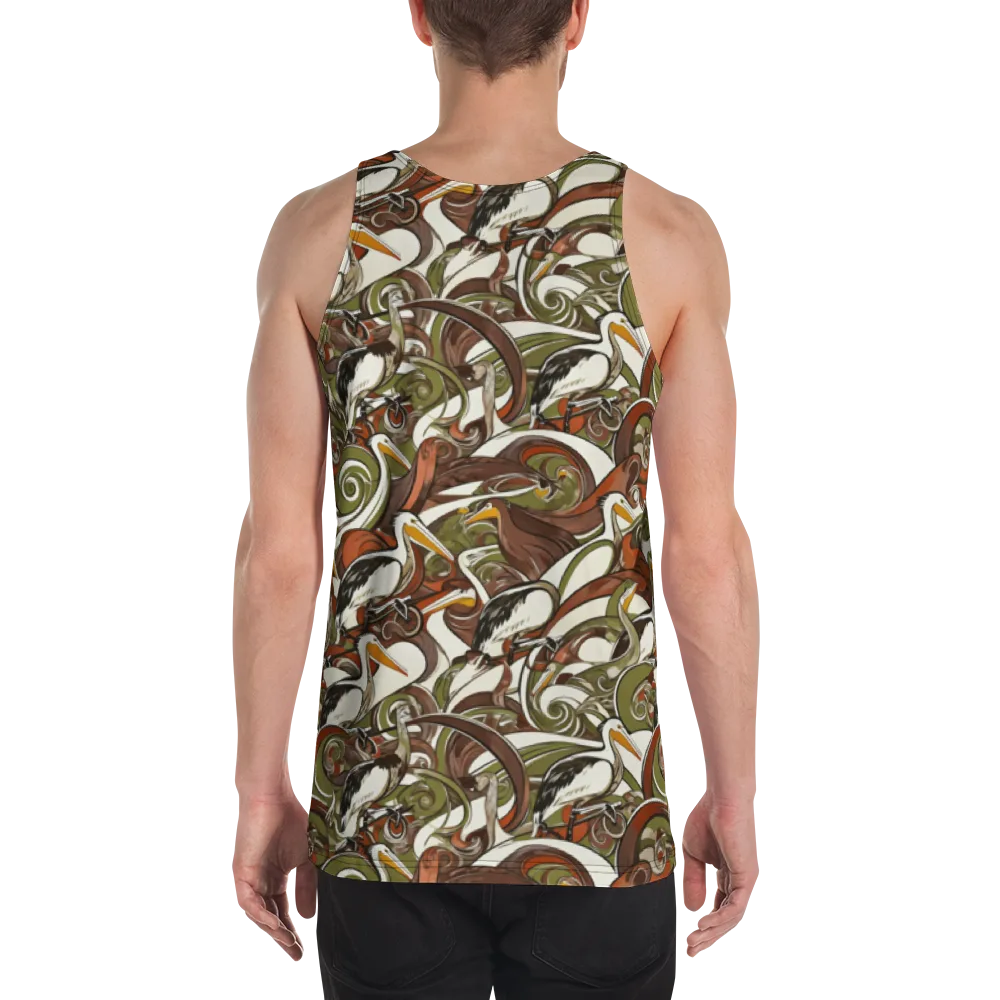 Pelican Circuit on Men's Tank Top — Back