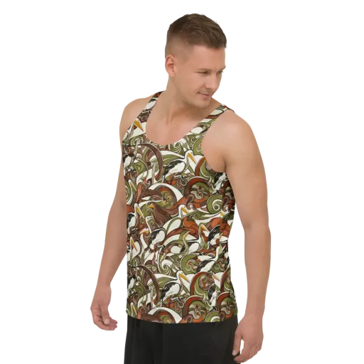 Pelican Circuit on a Men's Tank Top