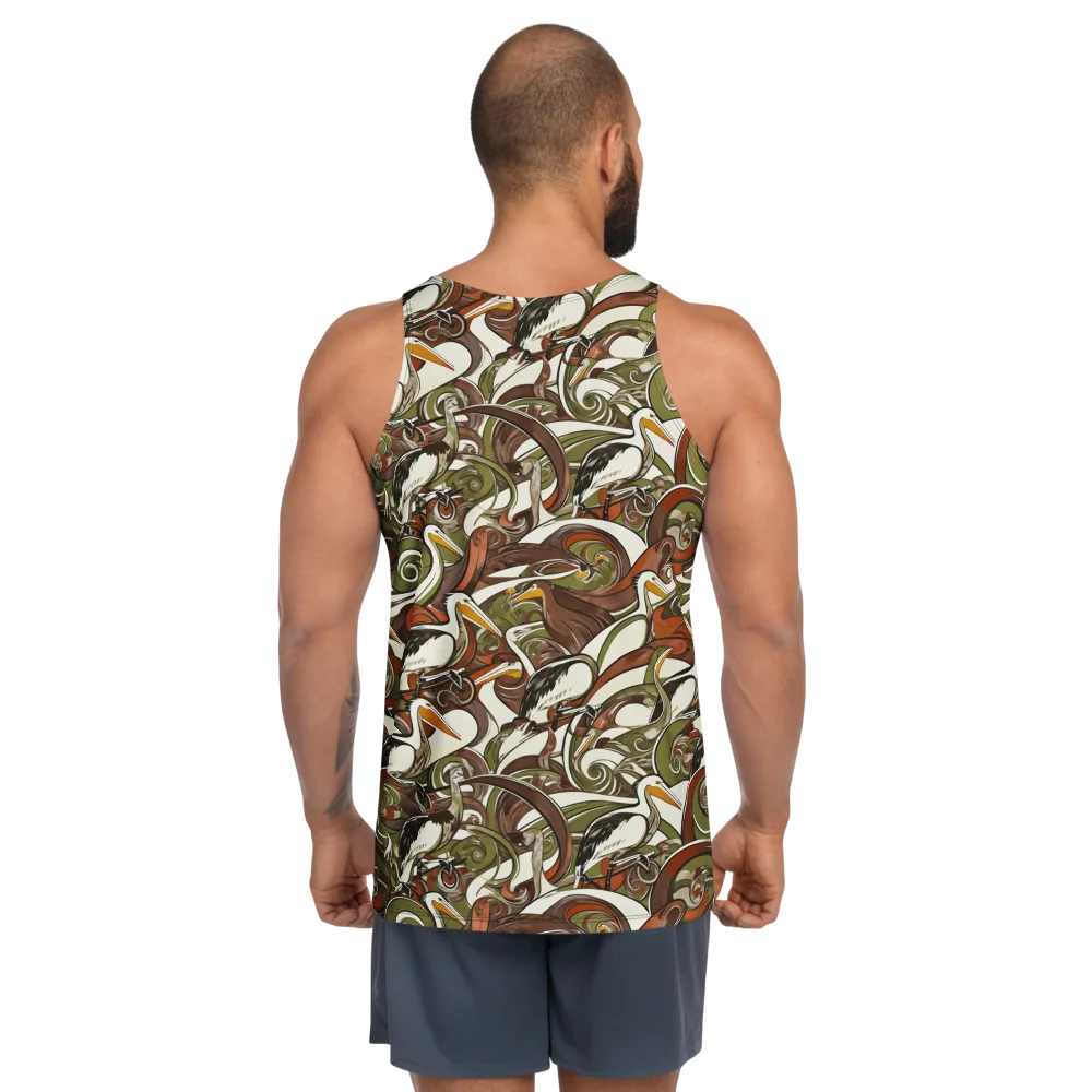 Pelican Circuit on Men's Tank Top — Back