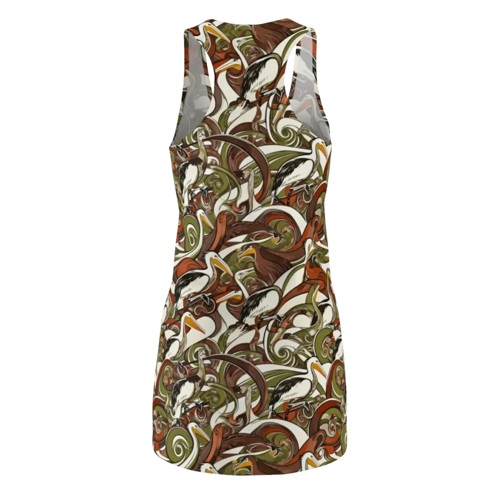 Pelican Circuit on Racerback Dress — Back
