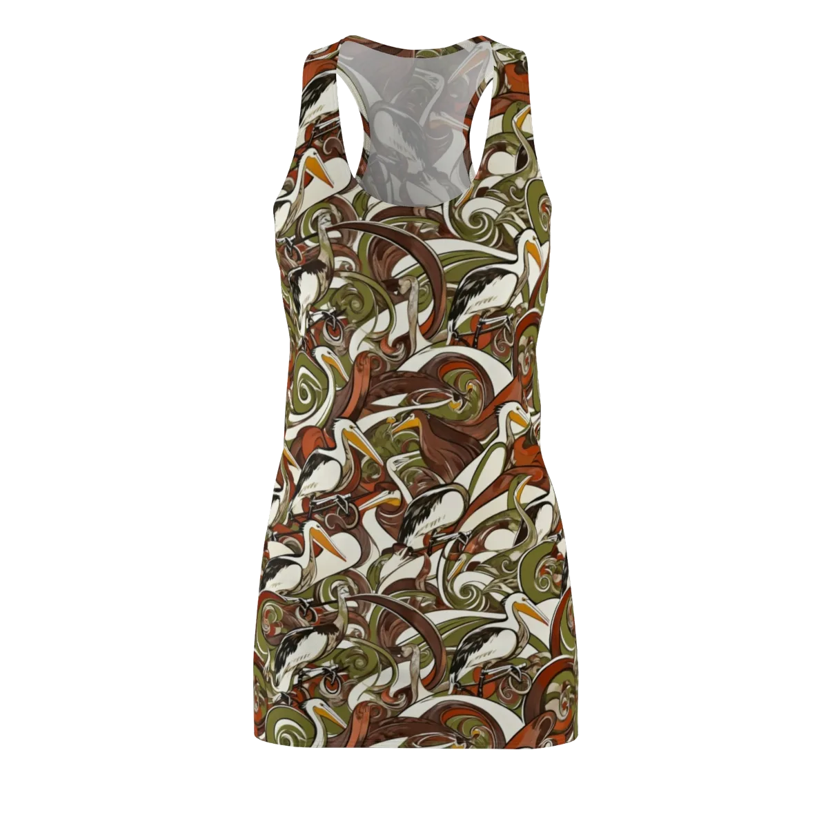 Pelican Circuit on Racerback Dress — Front