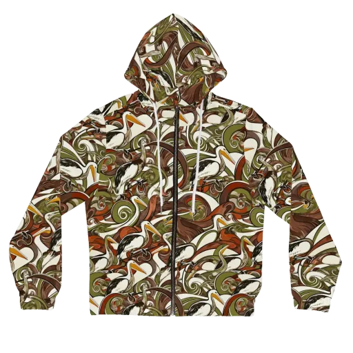 Pelican Circuit on a Women's Full-Zip Hoodie