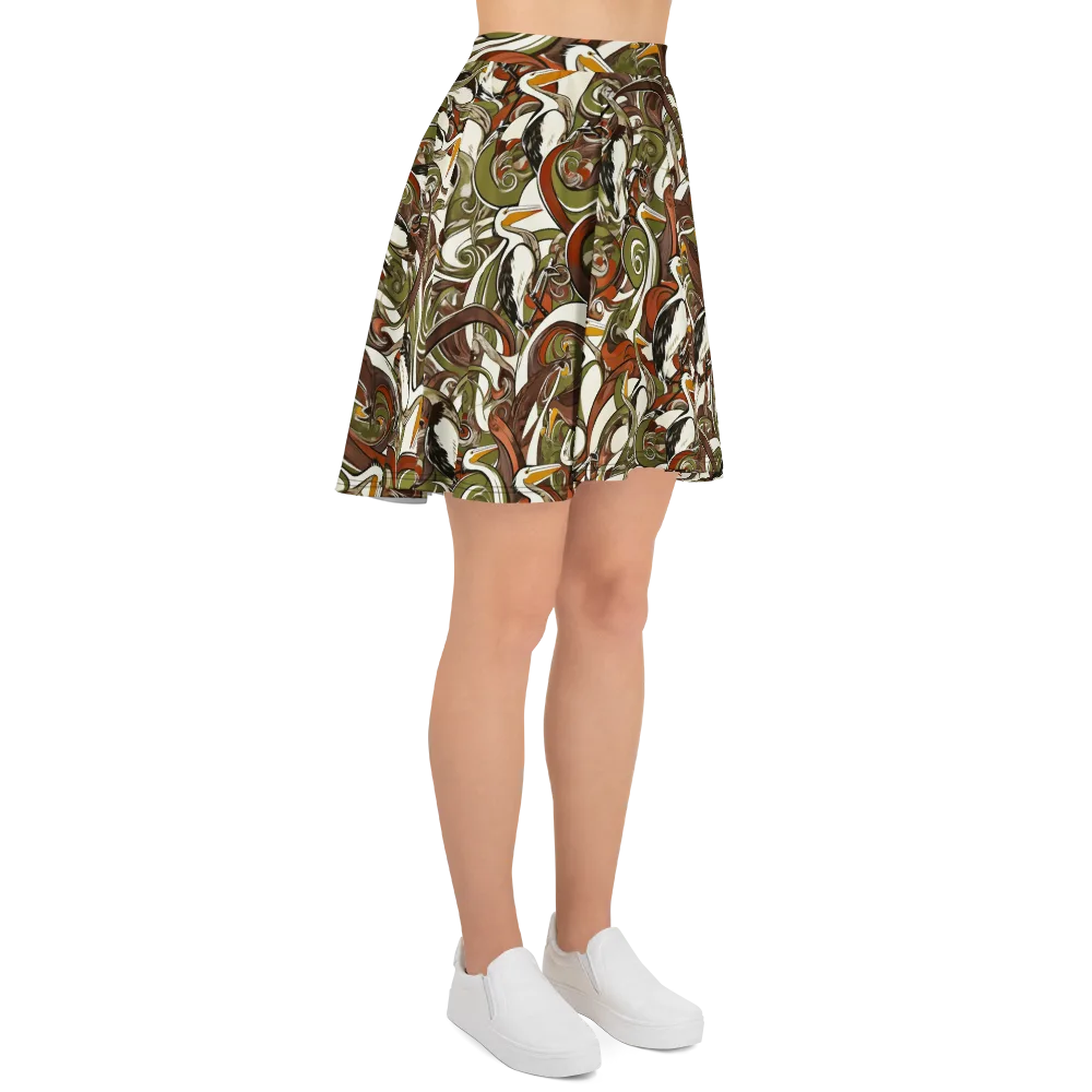 Pelican Circuit on Skater Skirt — Right