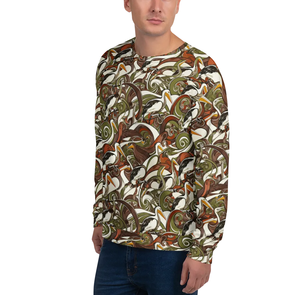 Pelican Circuit on Sweatshirt — Left Front