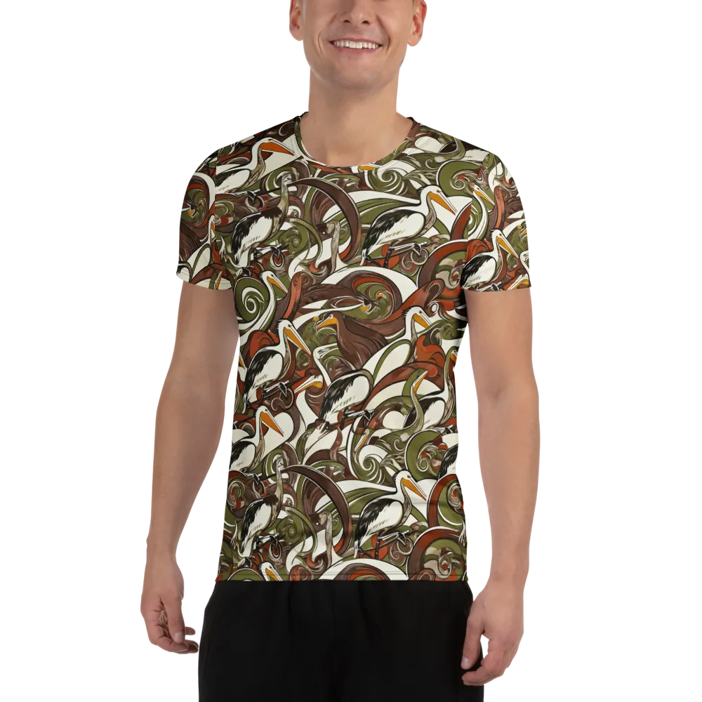Pelican Circuit on Men's Athletic T-Shirt — Front