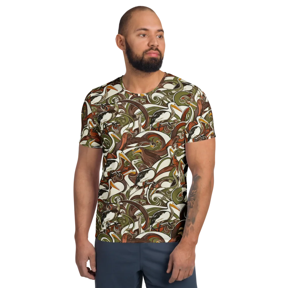 Pelican Circuit on Men's Athletic T-Shirt — Front