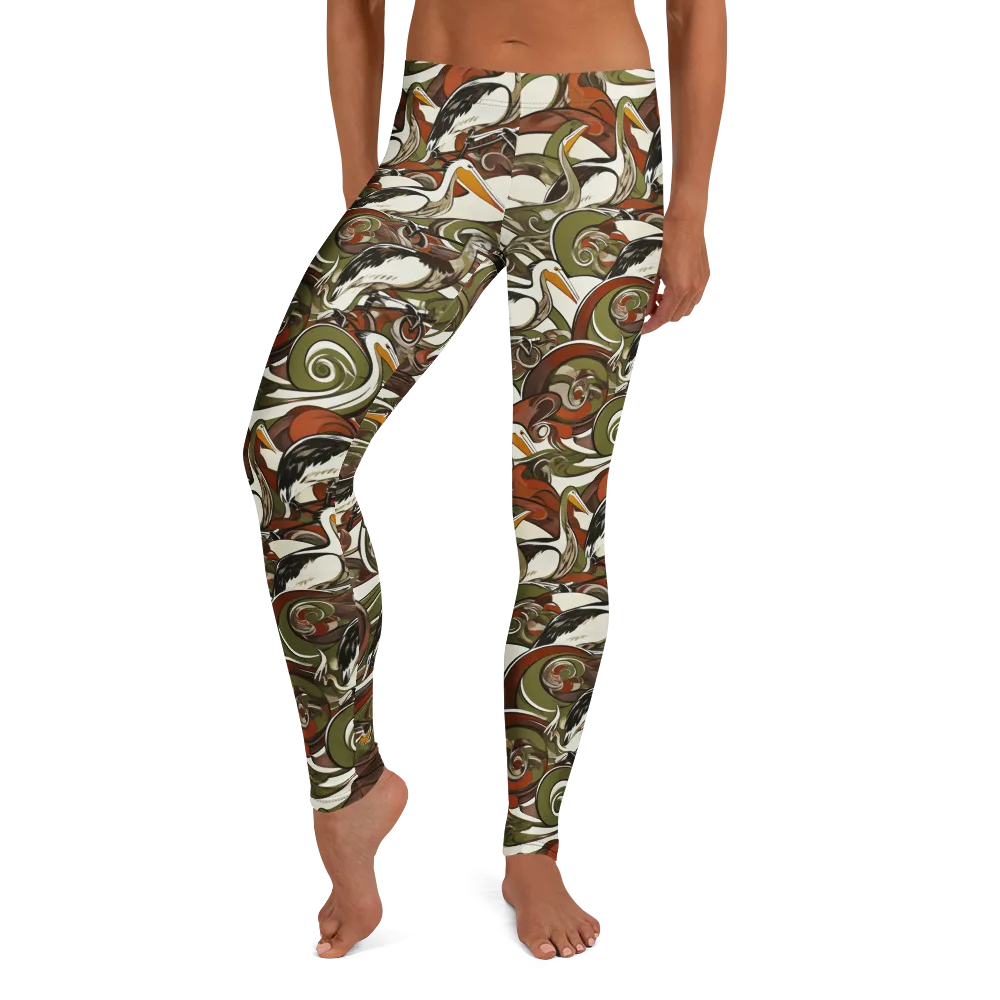 Pelican Circuit on Leggings — Front