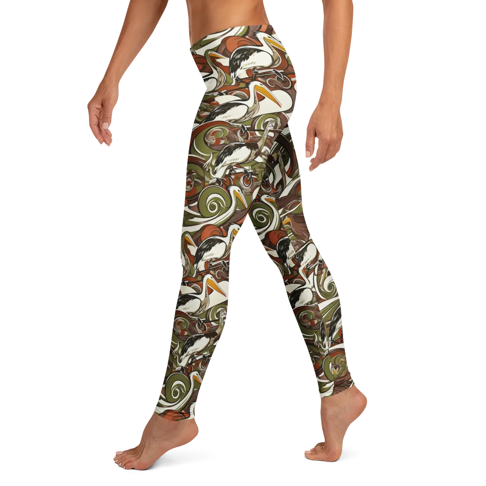 Pelican Circuit on Leggings — Left
