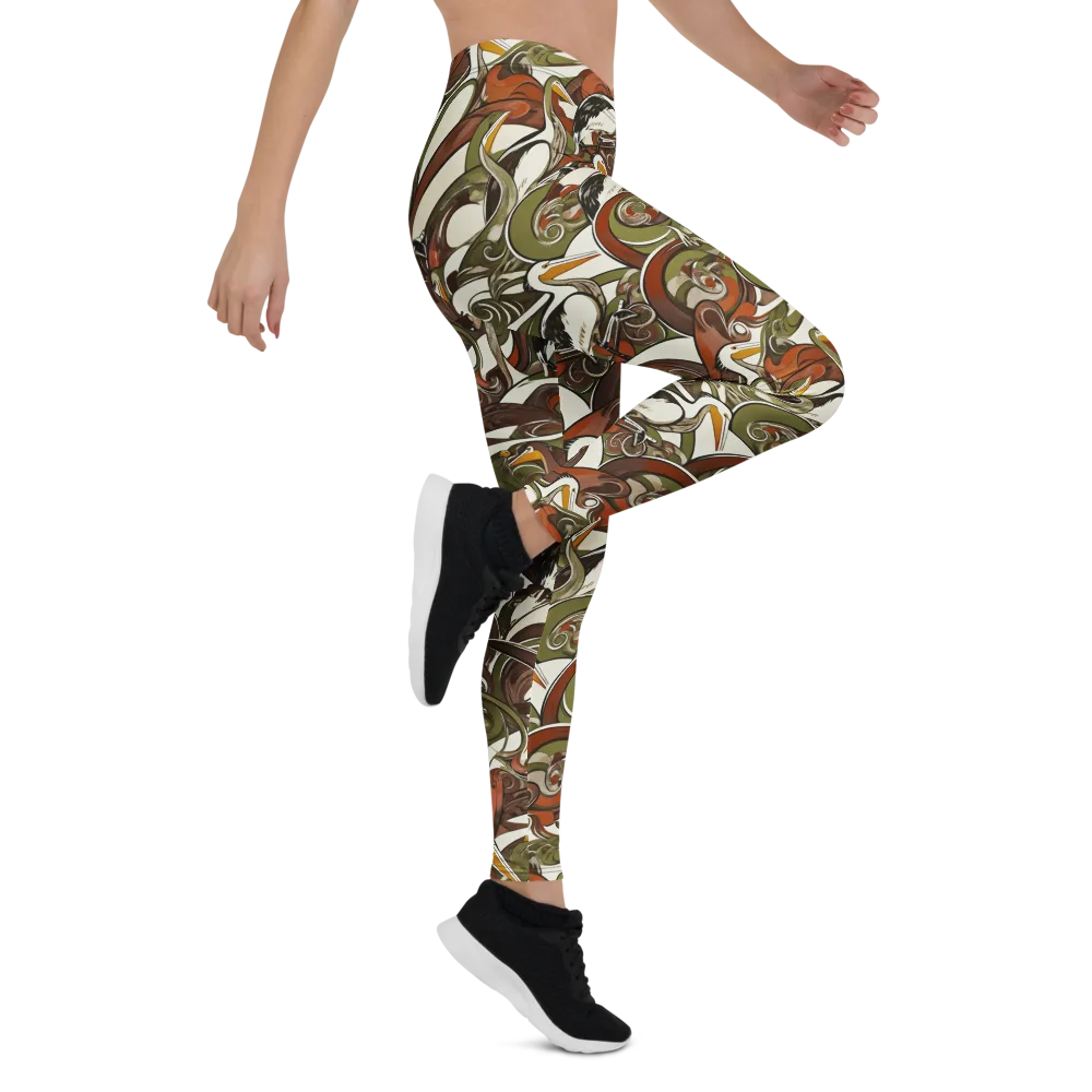 Pelican Circuit on Leggings — Right