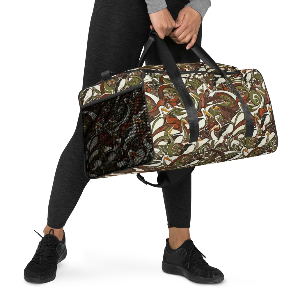 Pelican Circuit on Duffle Bag — Right Front