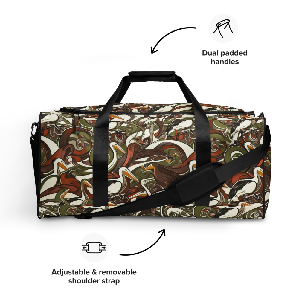 Pelican Circuit on Duffle Bag — Front