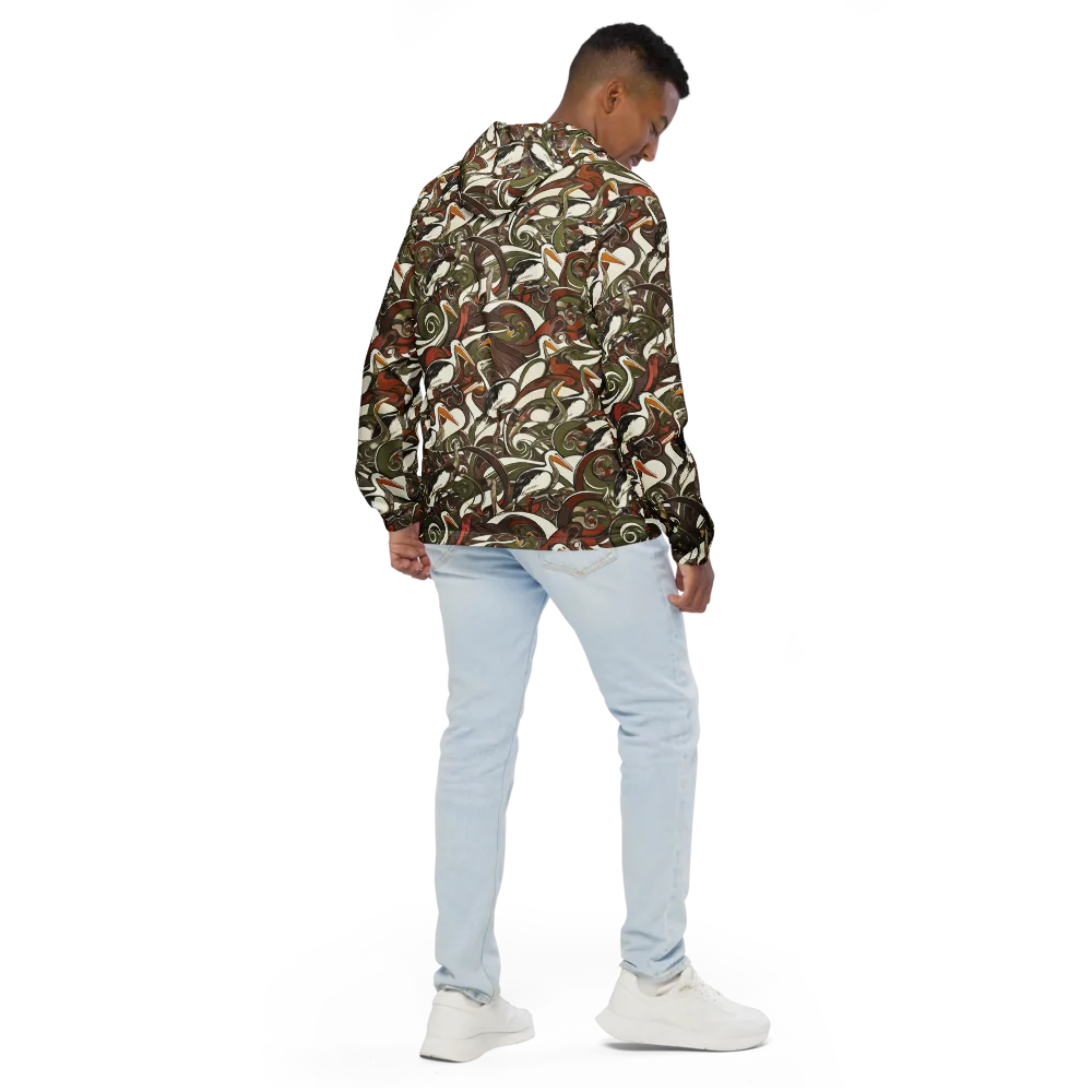 Pelican Circuit on Men's Windbreaker — Back