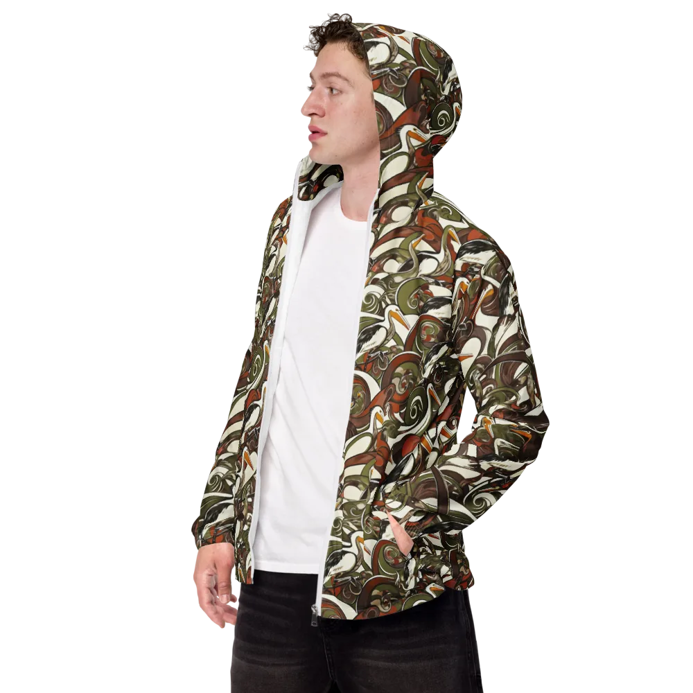 Pelican Circuit on Men's Windbreaker — Left Front
