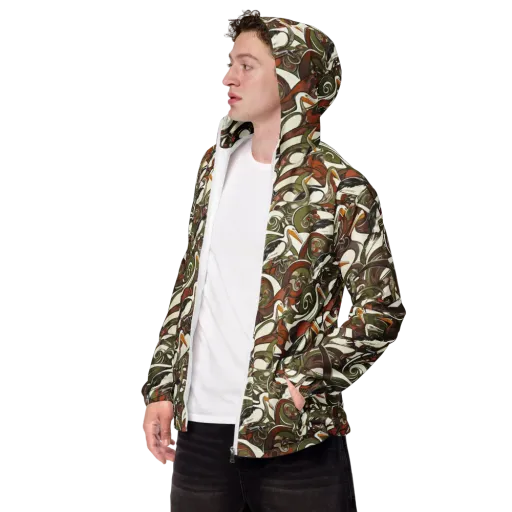 Pelican Circuit on a Men's Windbreaker