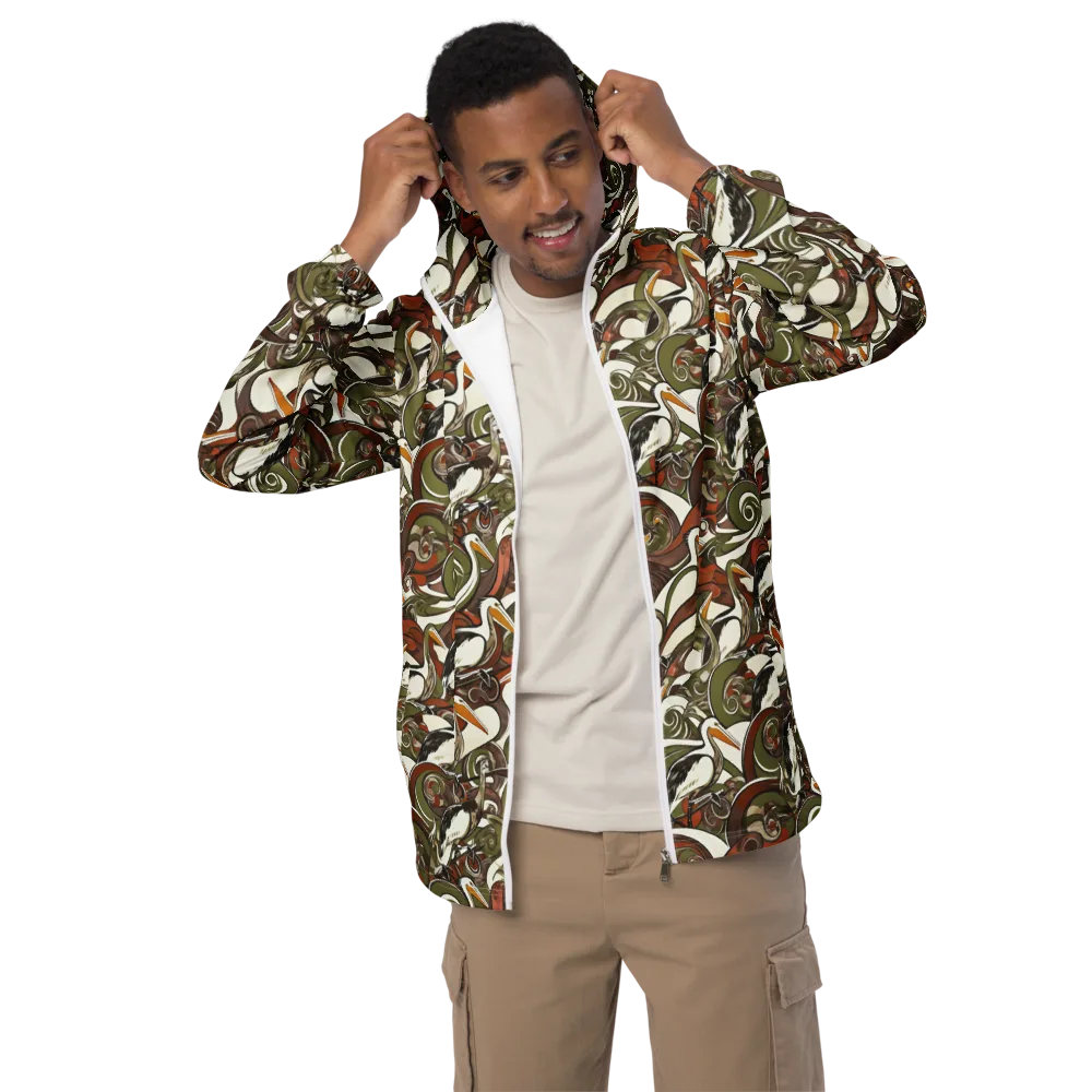 Pelican Circuit on Men's Windbreaker — Front