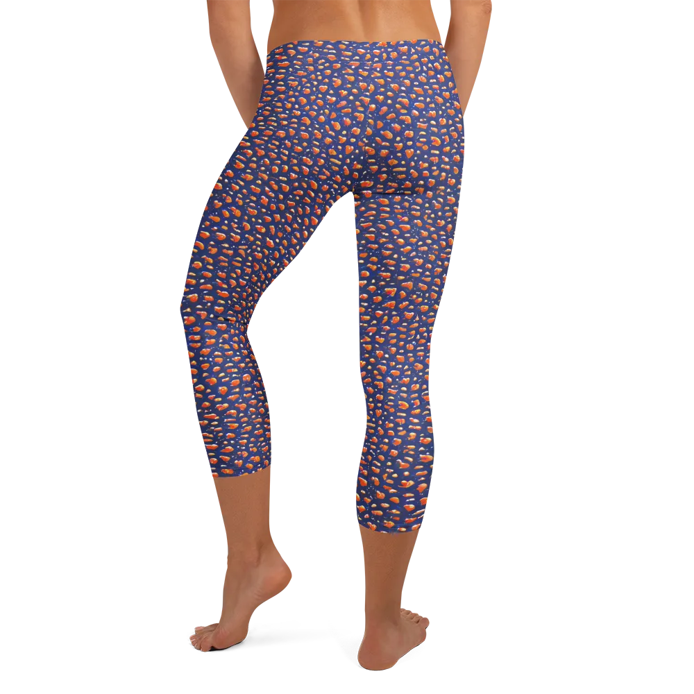 Citrus Current on Capri Leggings — Back