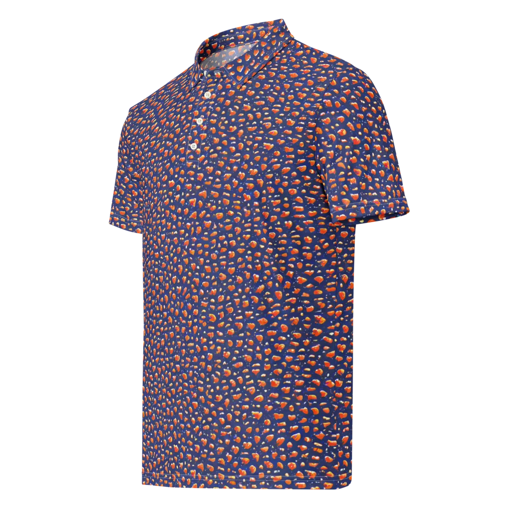 Citrus Current on Men's Slim Fit Polo Shirt — Left Front