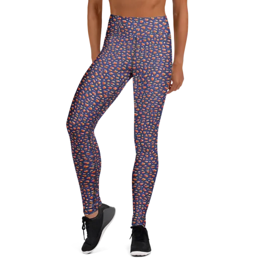 Citrus Current on a Yoga Leggings