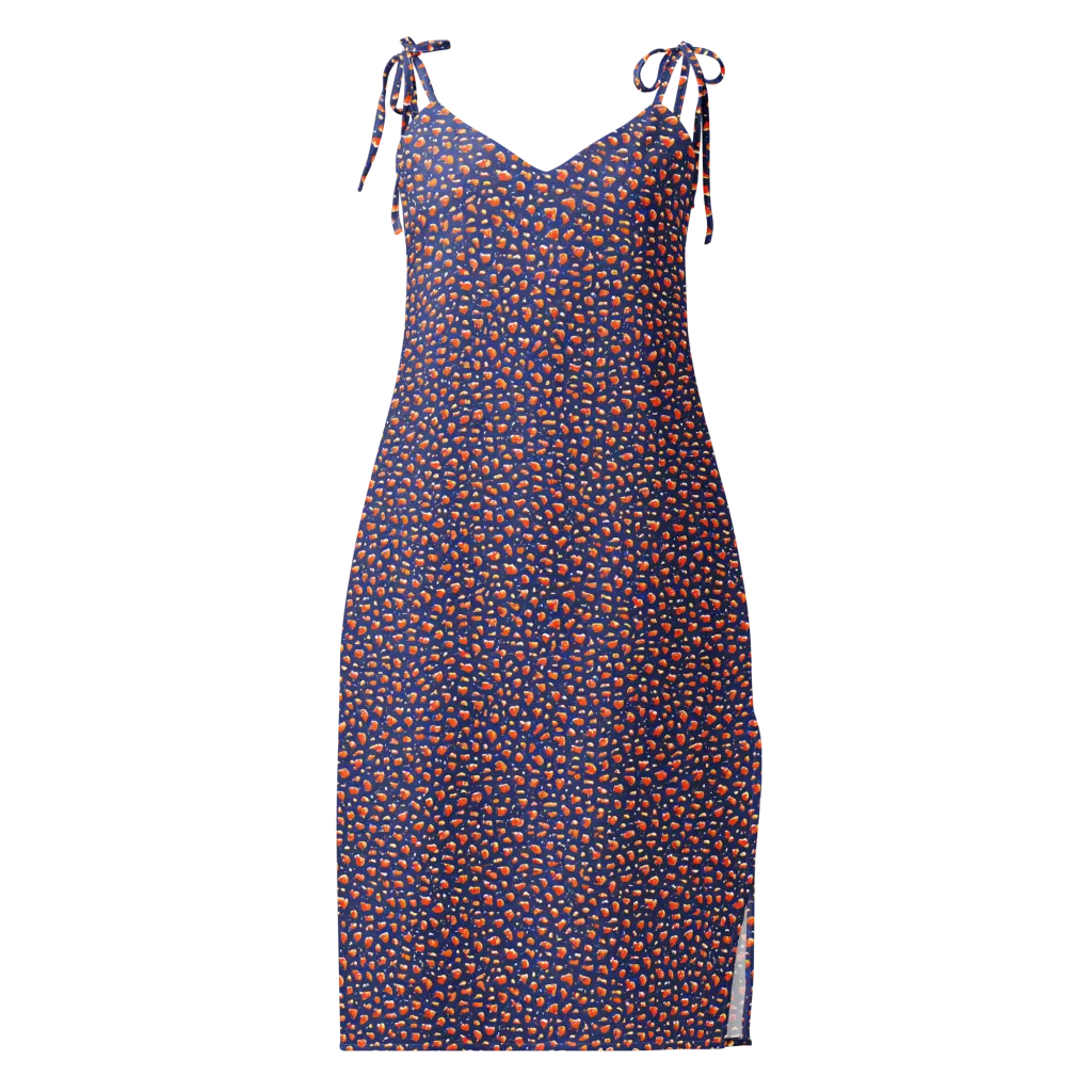 Citrus Current on Slip Dress — Front