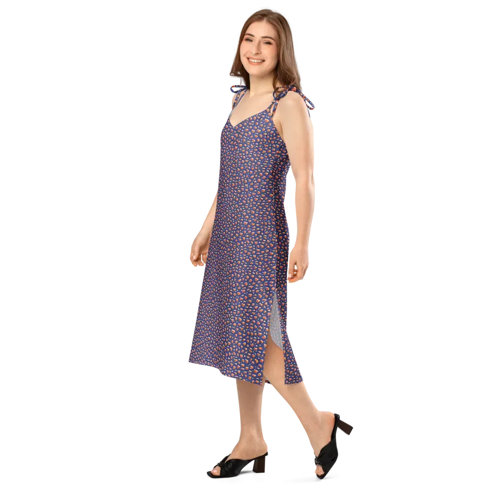 Citrus Current on Slip Dress — Left Front