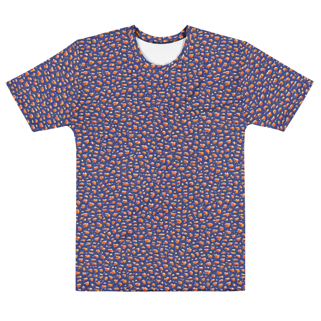 Citrus Current on Men's Cotton Crew Neck T-Shirt — Front