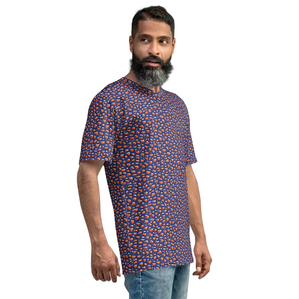 Citrus Current on Men's Crew Neck T-Shirt — Right
