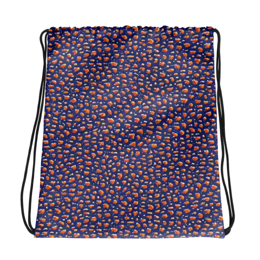 Citrus Current on a Drawstring Bag