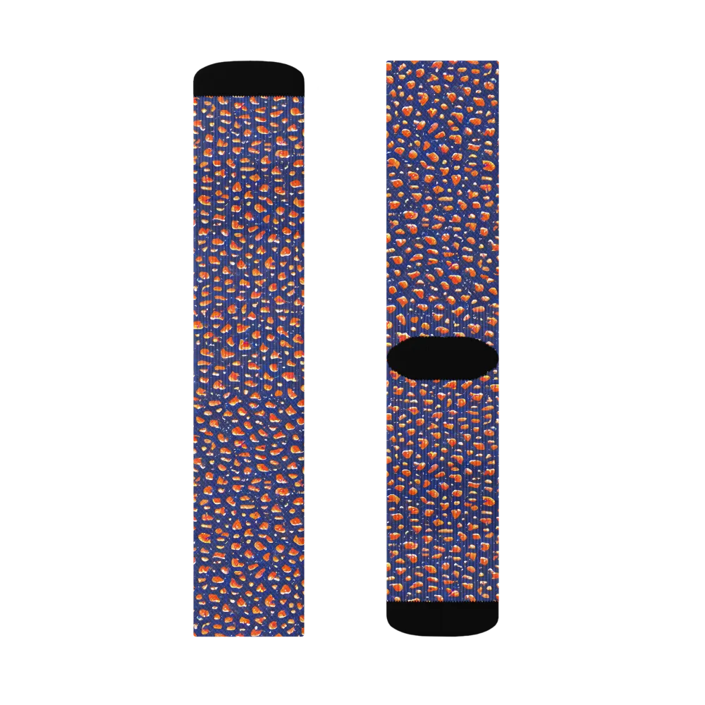 Citrus Current on Socks — Left Sock
