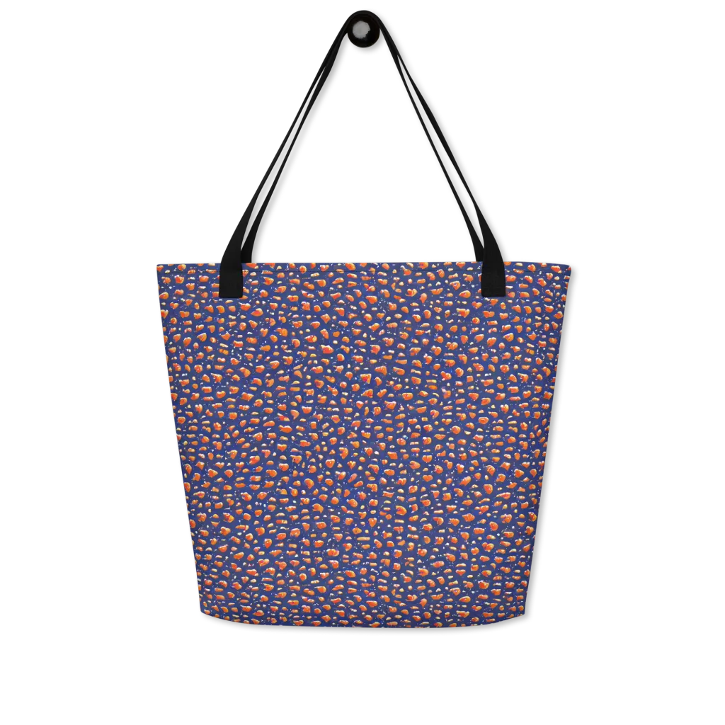 Citrus Current on Large Tote Bag W/ Pocket — Front