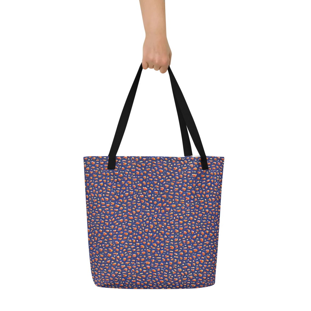 Citrus Current on Large Tote Bag W/ Pocket — Front
