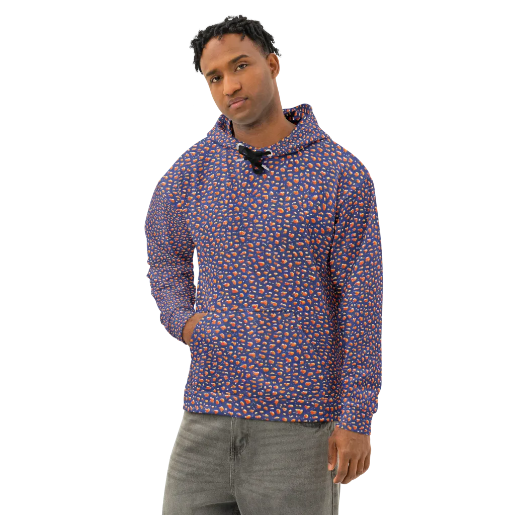 Citrus Current on Cotton Hoodie — Left Front