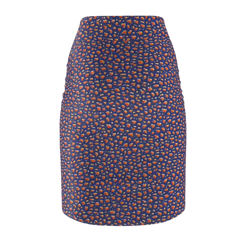 Citrus Current on Pencil Skirt — Back